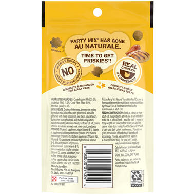 FRISKIES Party Mix Natural Yums Chicken Cat Treats