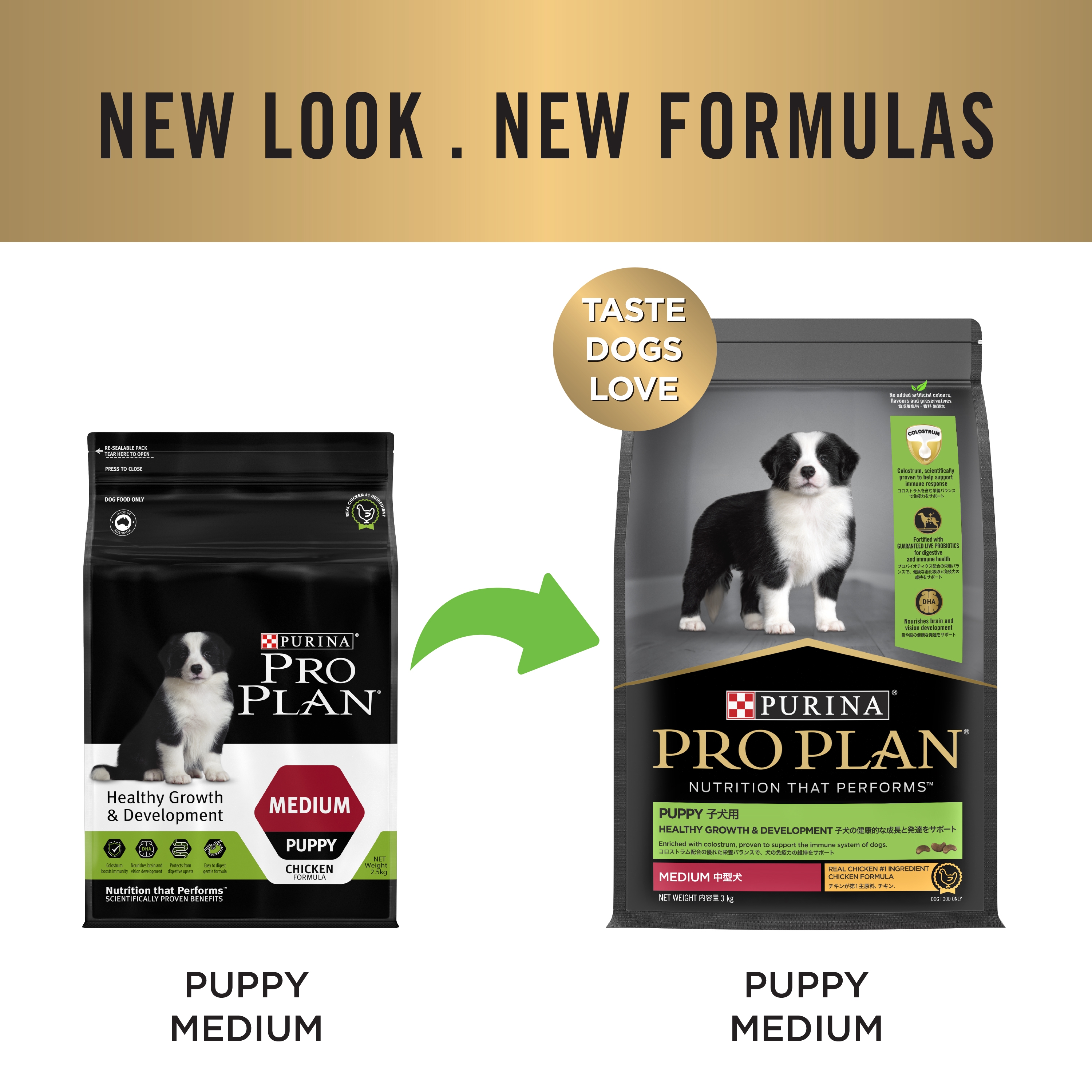 PRO PLAN Puppy Medium Chicken Formula with Colostrum and Probiotics Dry Dog Food