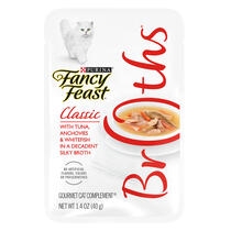 Fancy Feast Broths Classic Tuna, Anchovies & Whitefish Wet Cat Food