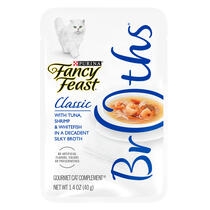 Fancy Feast Broths Classic Tuna, Shrimp & Whitefish Wet Cat Food