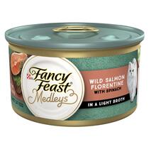 Fancy Feast Medleys Wild Salmon Florentine With Spinach in a Light Broth