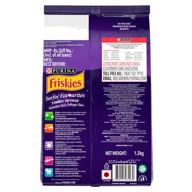 FRISKIES Surfin Favourites Dry Cat Food-Back