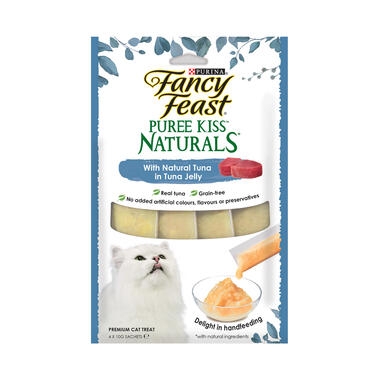 Fancy Feast Puree Kiss Naturals Natural Tuna in Tuna Jelly Cat Treats