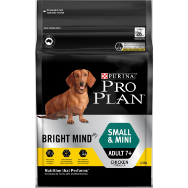 PRO PLAN® Bright Mind Small & Mini Adult 7+ Chicken - Dry Dog Food