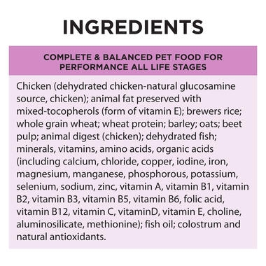 PRO PLAN All Size Performance Starter Chicken