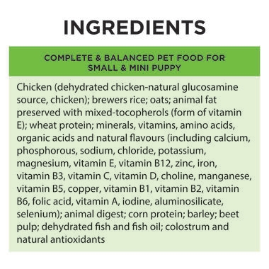 PRO PLAN Puppy Small & Mini Chicken