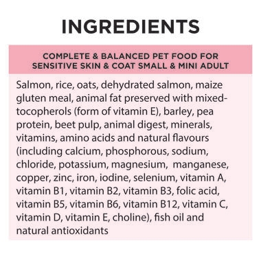 PRO PLAN Adult Small and Mini Sensitive Skin & Coat with OPTIDERMA Salmon