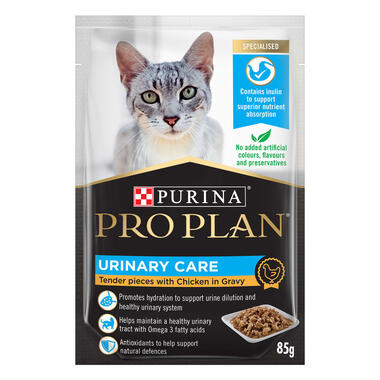 PRO PLAN Urinary Tract Health Tender Pieces with Chicken in Gravy Wet Cat Food