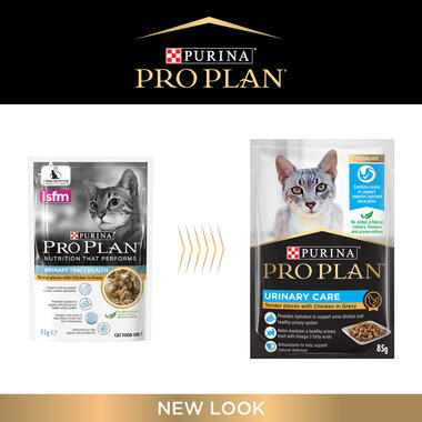 PRO PLAN Urinary Tract Health Tender Pieces with Chicken in Gravy Wet Cat Food