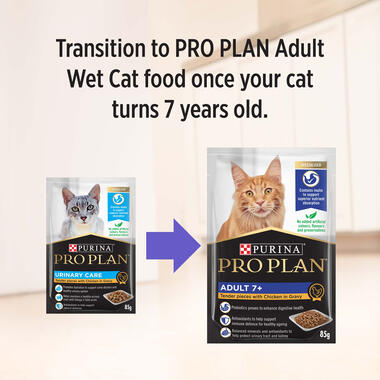 PRO PLAN Urinary Tract Health Tender Pieces with Chicken in Gravy Wet Cat Food