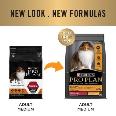 PRO PLAN Adult Medium Chicken Formula New look. New formulas