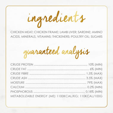 Ingredients - Guaranteed Analysis Chicken and Liver 