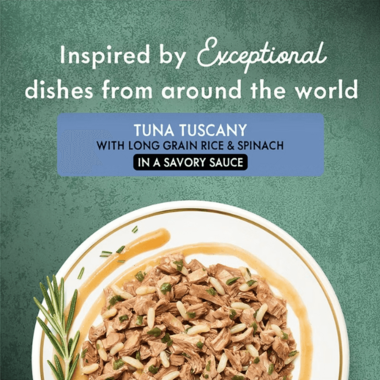 Fancy Feast Medleys Tuna Tuscany With Long Grain Rice & Spinach in a Savory Sauce