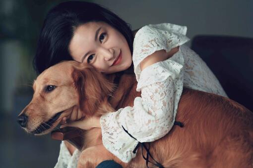 Lady with dog