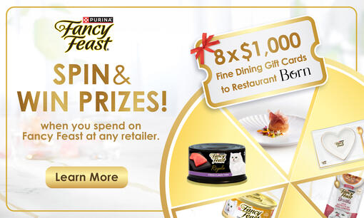Fancy Feast Meowchelin Spin & Win Prizes
